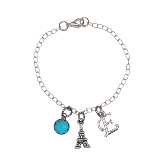 Personalised Paris Eiffel Tower Bracelet