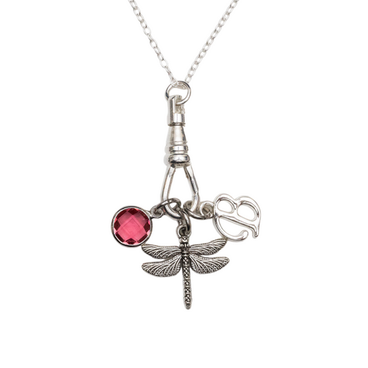 Personalised Dragonfly Charm Catcher Necklace