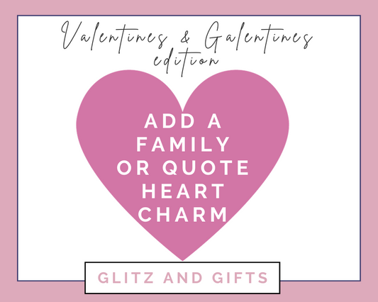 Add on service- add a valentines or galentines theme family heart