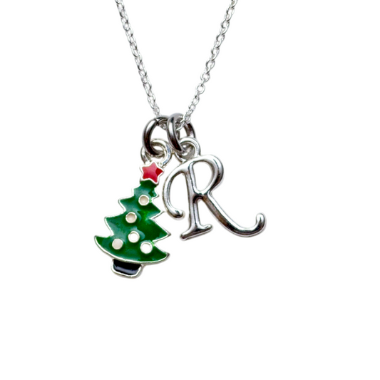 Personalised Christmas Tree Necklace