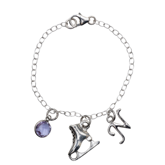 Personalised Ice Skate Bracelet