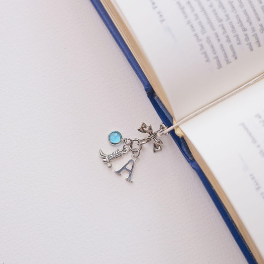 Cowboy boot bookmark, personalised gifts, western cowgirl boot, birthstone letter, metal page marker, gift for reader, wild west country