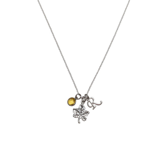 Personalised Maple Leaf Necklace