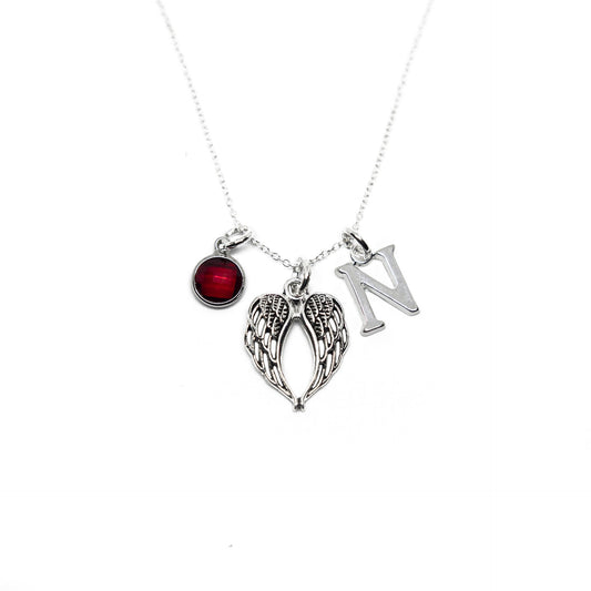Personalised Angel Wing Necklace