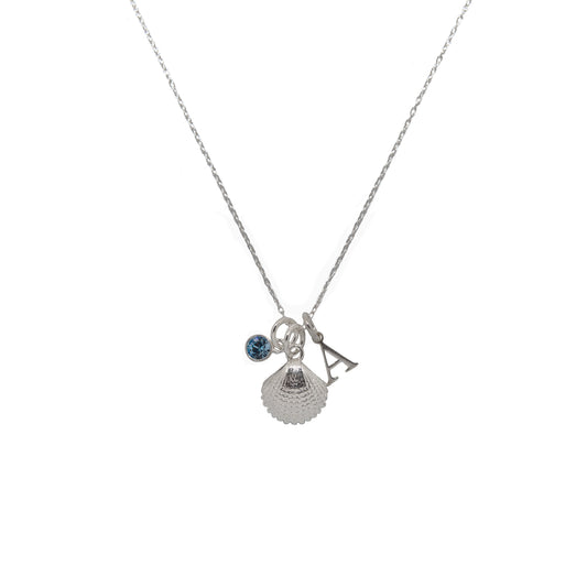 Sterling Silver Personalised Shell Necklace