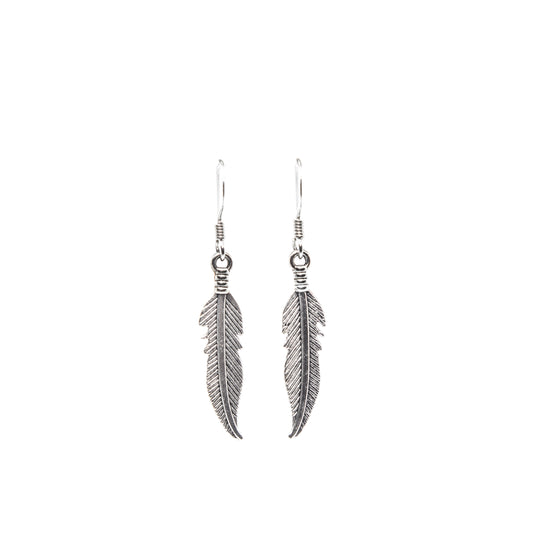 Feather Charm Earrings