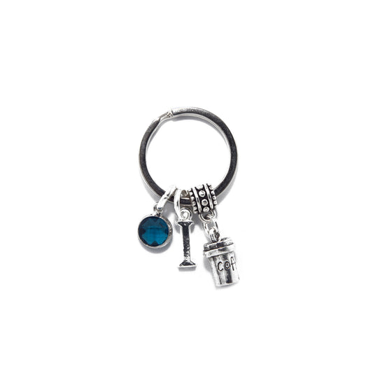 Personalised Coffee Keyring