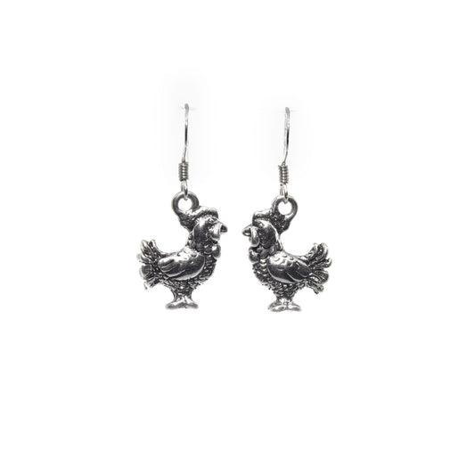 Chicken Charm Earrings