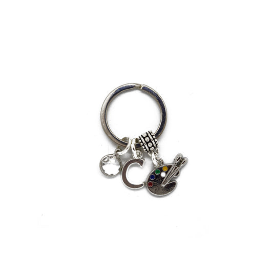 Personalised Paint Palette Keyring