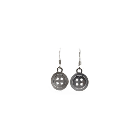 Button Charm Earrings