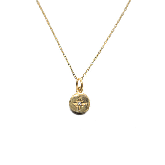 Gold Pole Star Necklace