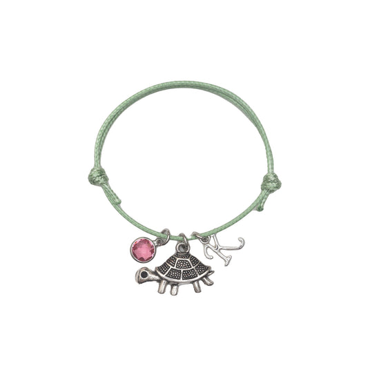 Personalised Tortoise Cord Bracelet