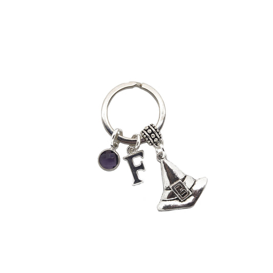 Personalised Witch Hat Keyring