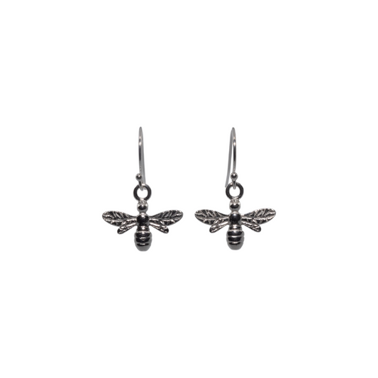 Sterling Silver Bumble Bee Earrings