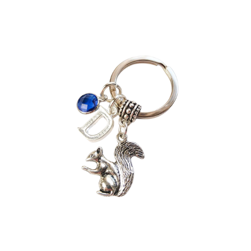 Personalised Squirrel Keyring