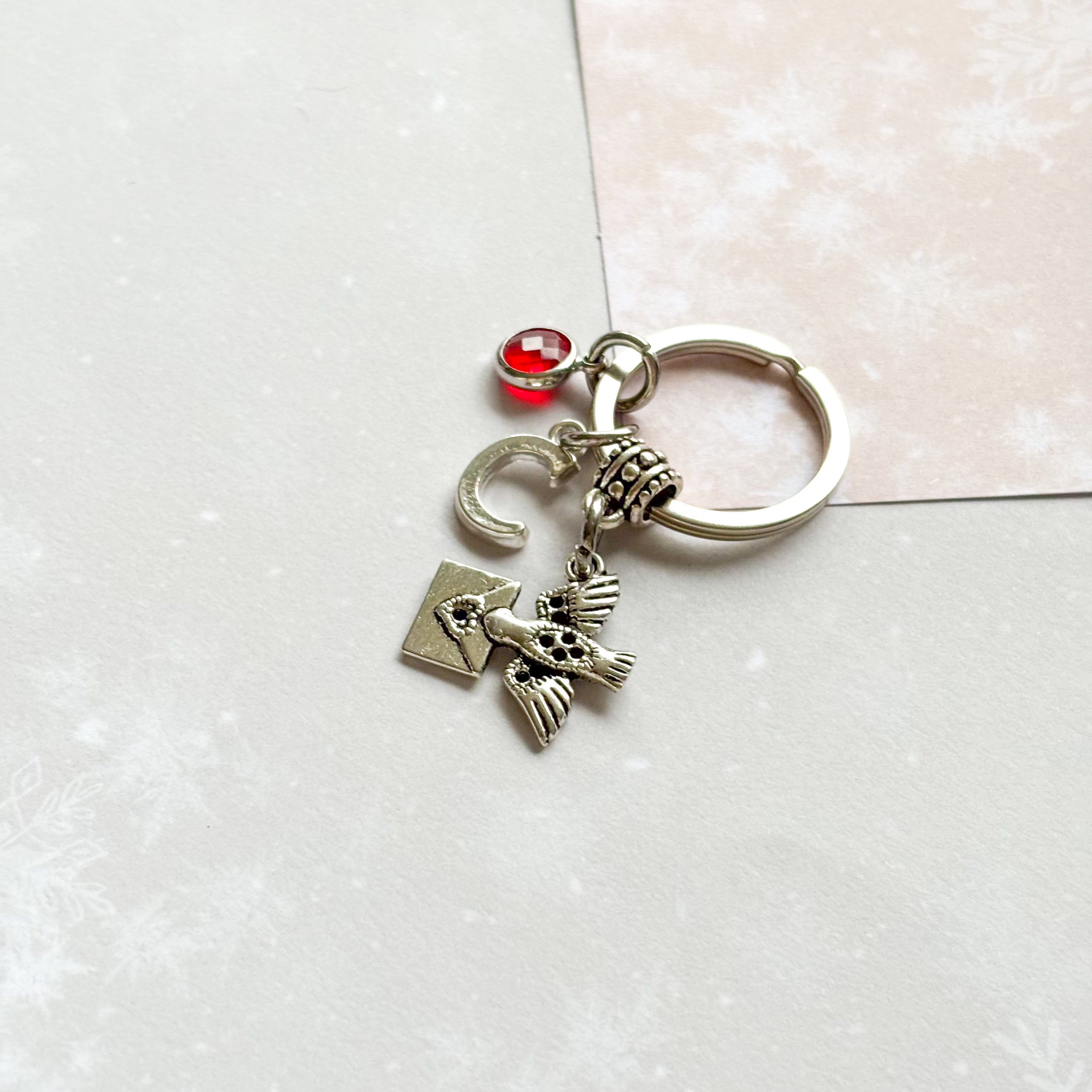 Personalised Homeing Pigeon Keyring