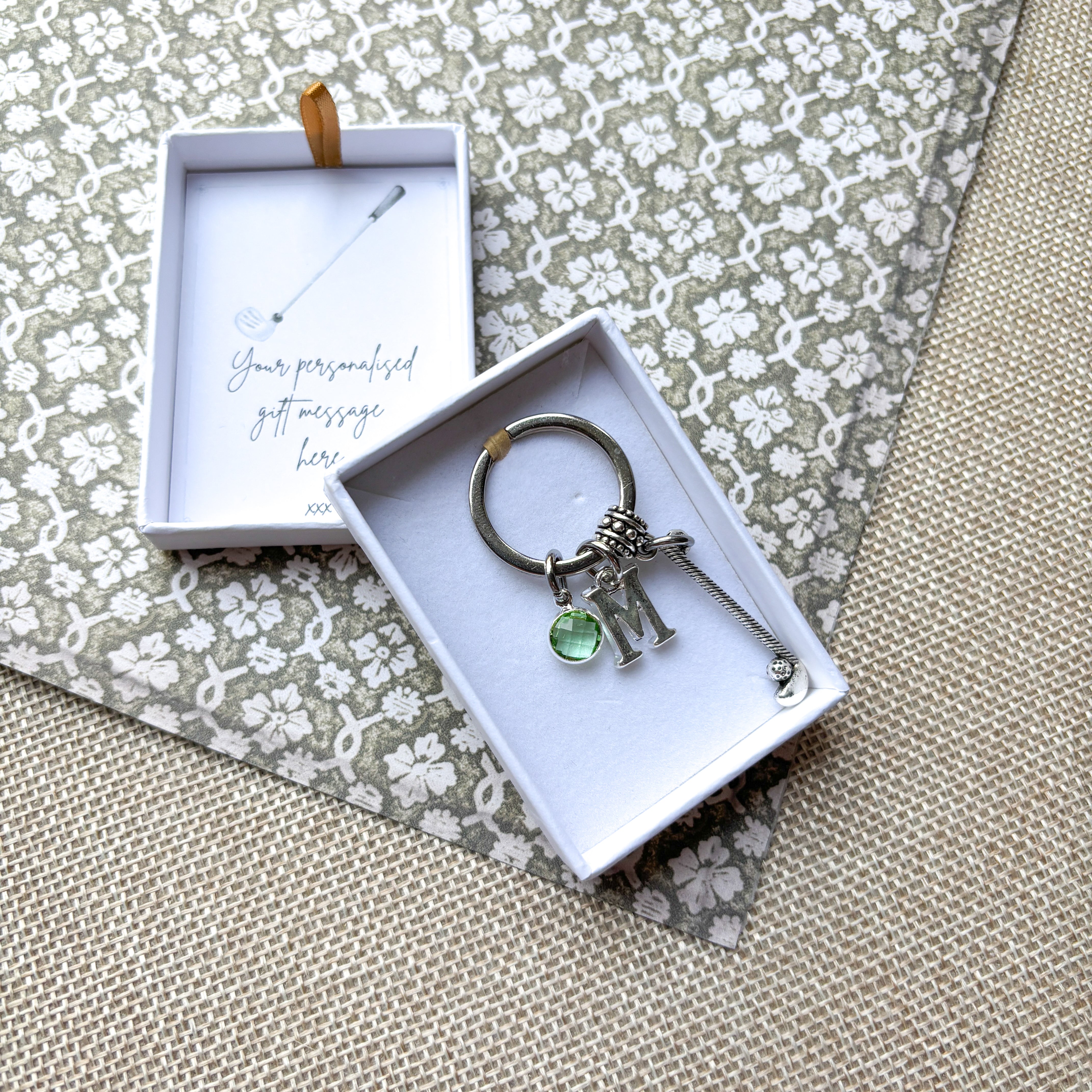 Personalised Golf Keyring