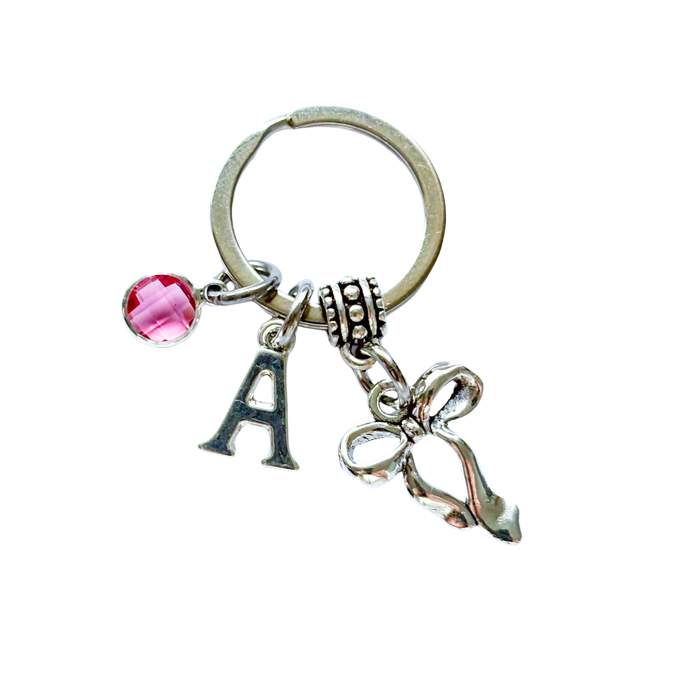 Personalised Elegant Bow Keyring