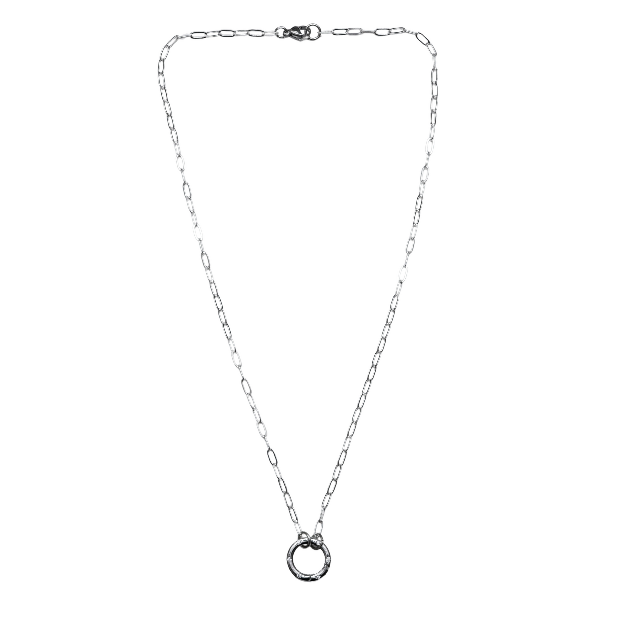 Create your own Paper Clip Charm Necklace