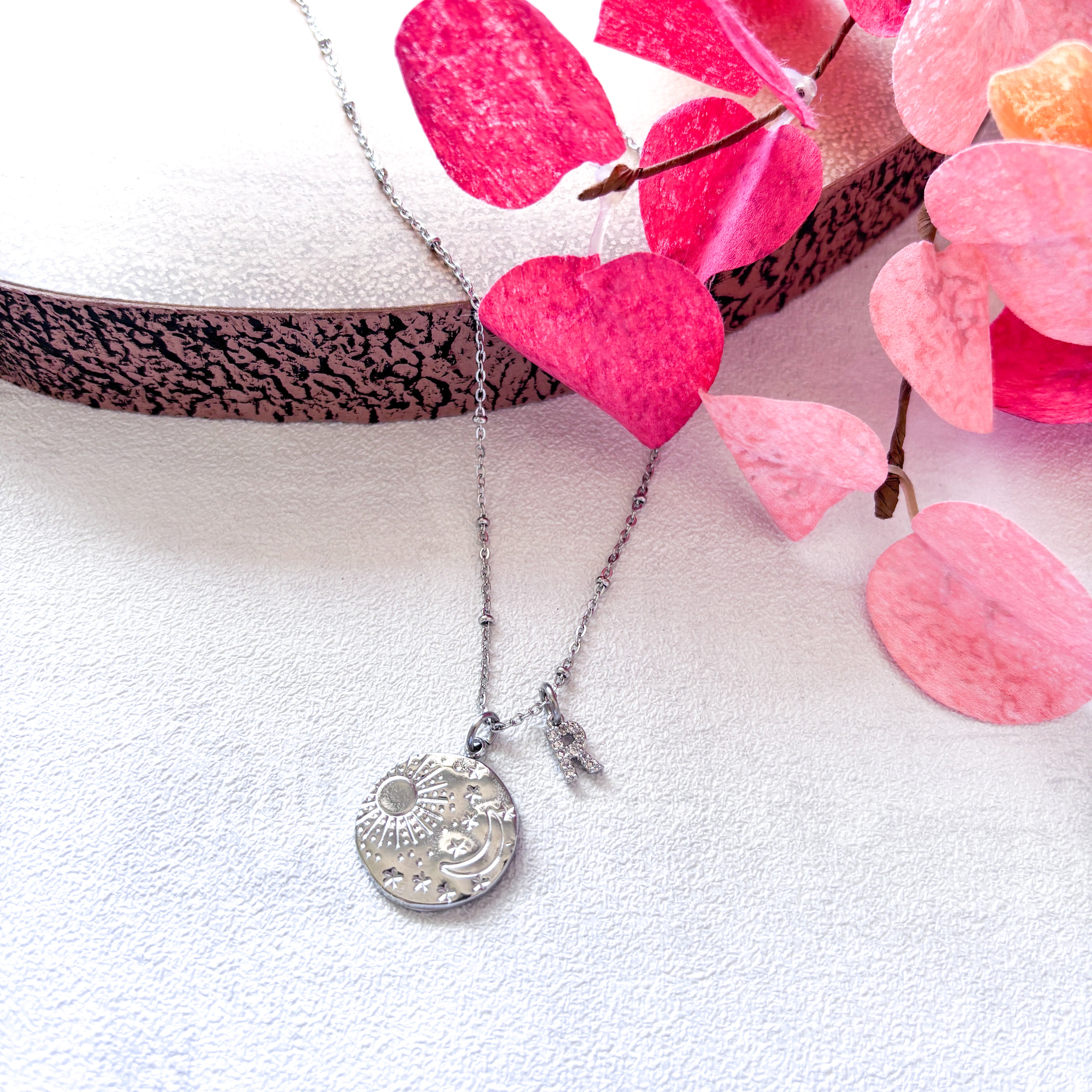 Personalised Sun Moon & Star Necklace – Celestial Jewellery