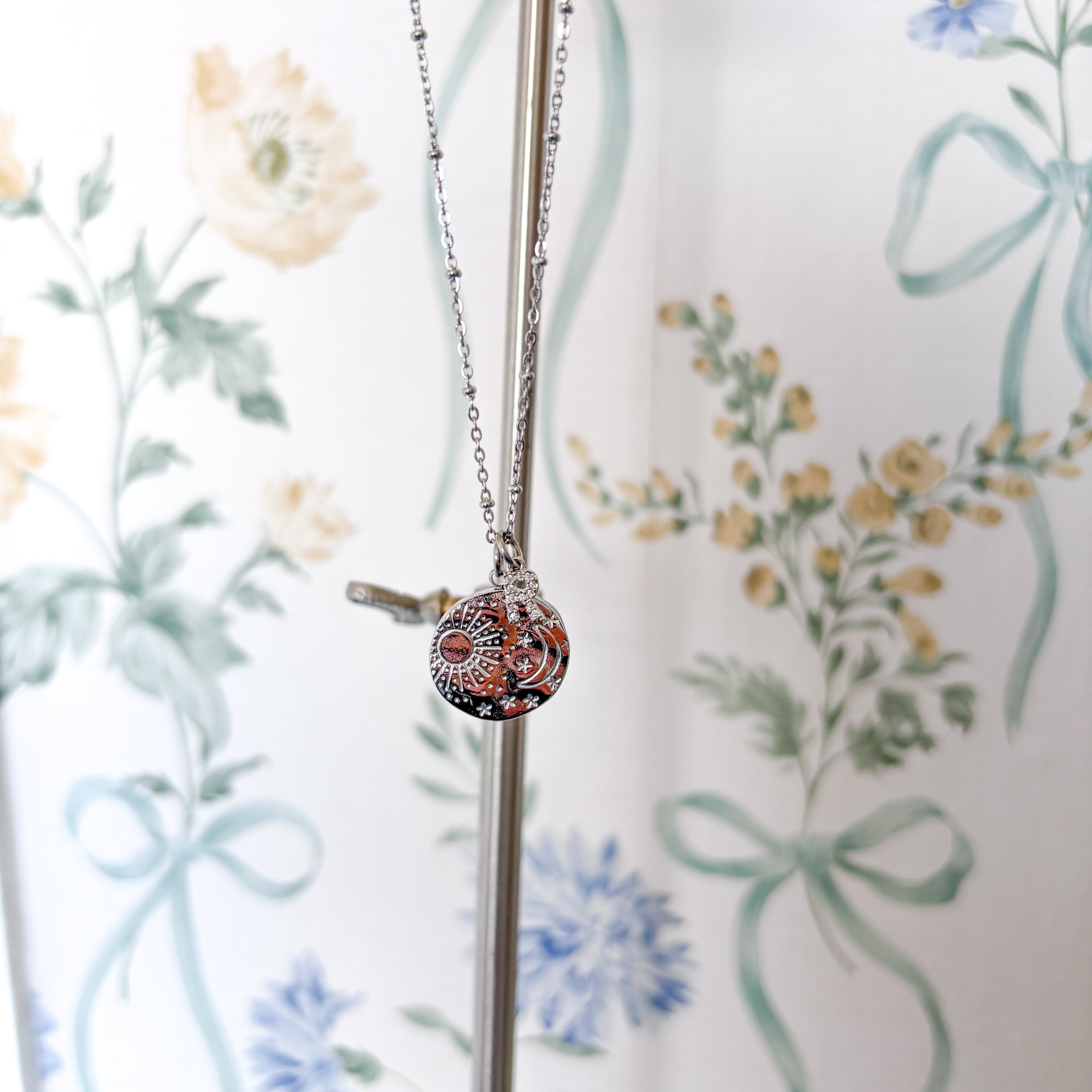 Personalised Sun Moon & Star Necklace – Celestial Jewellery