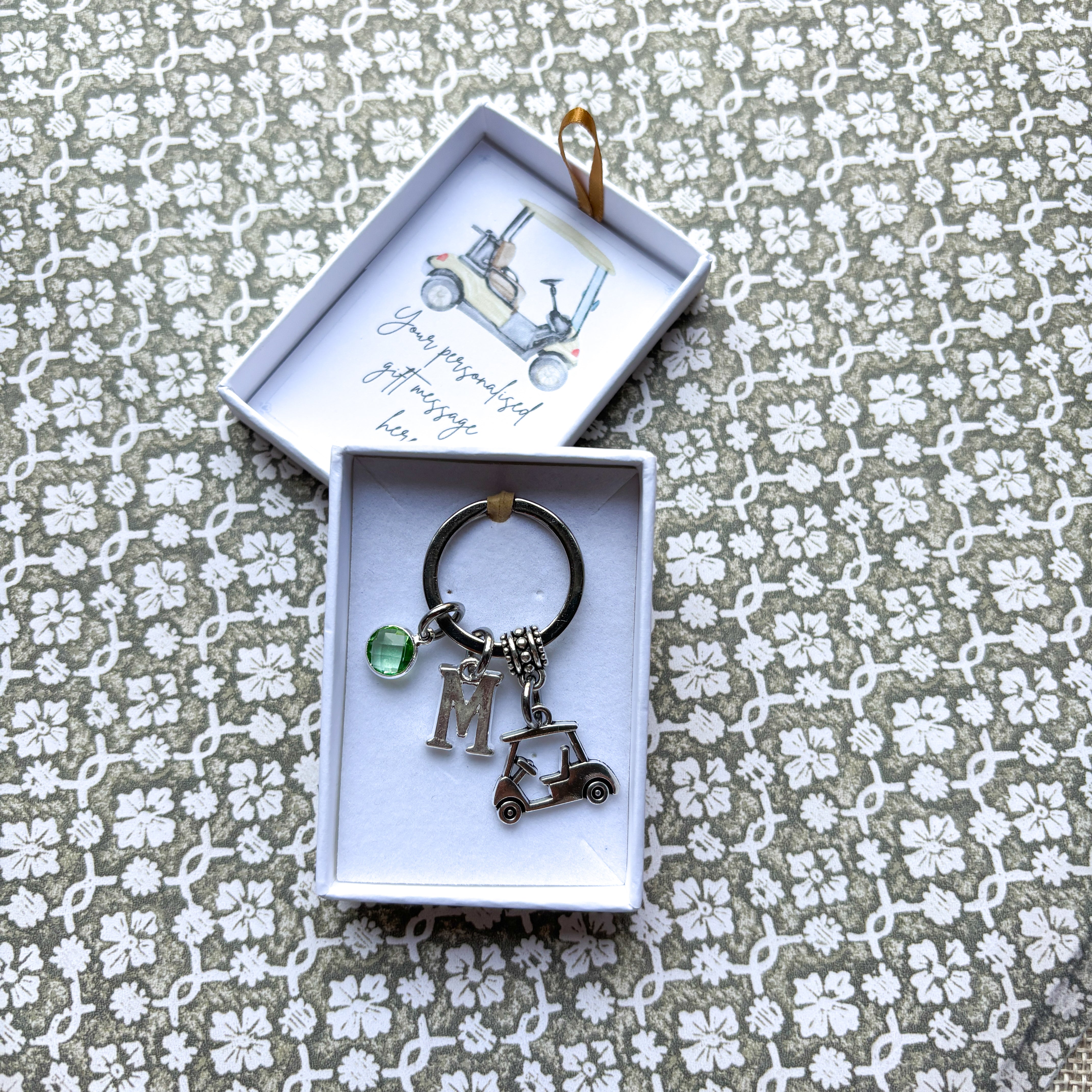 Personalised Golf Cart Keyring