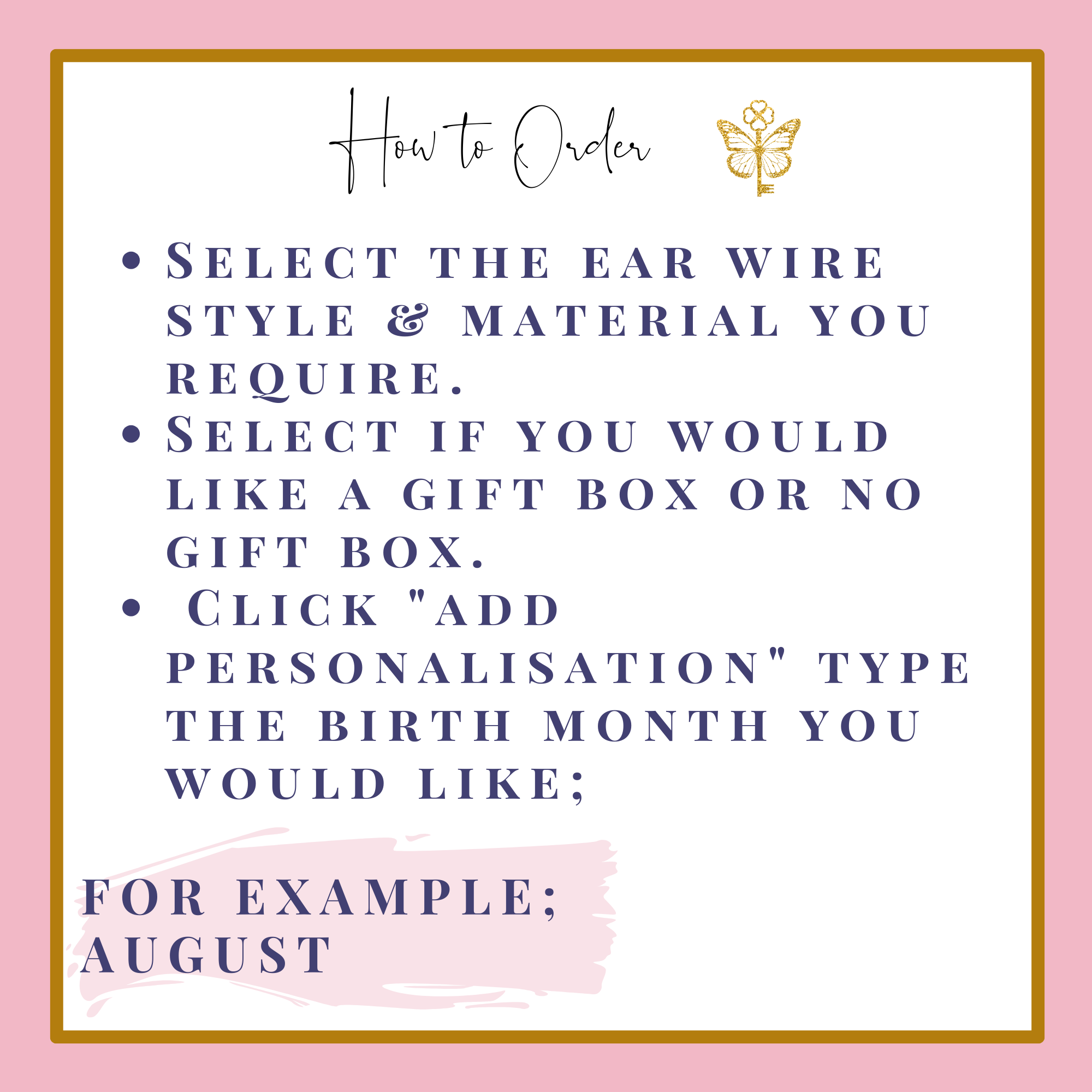 Cat Face Birthstone Charm Earrings