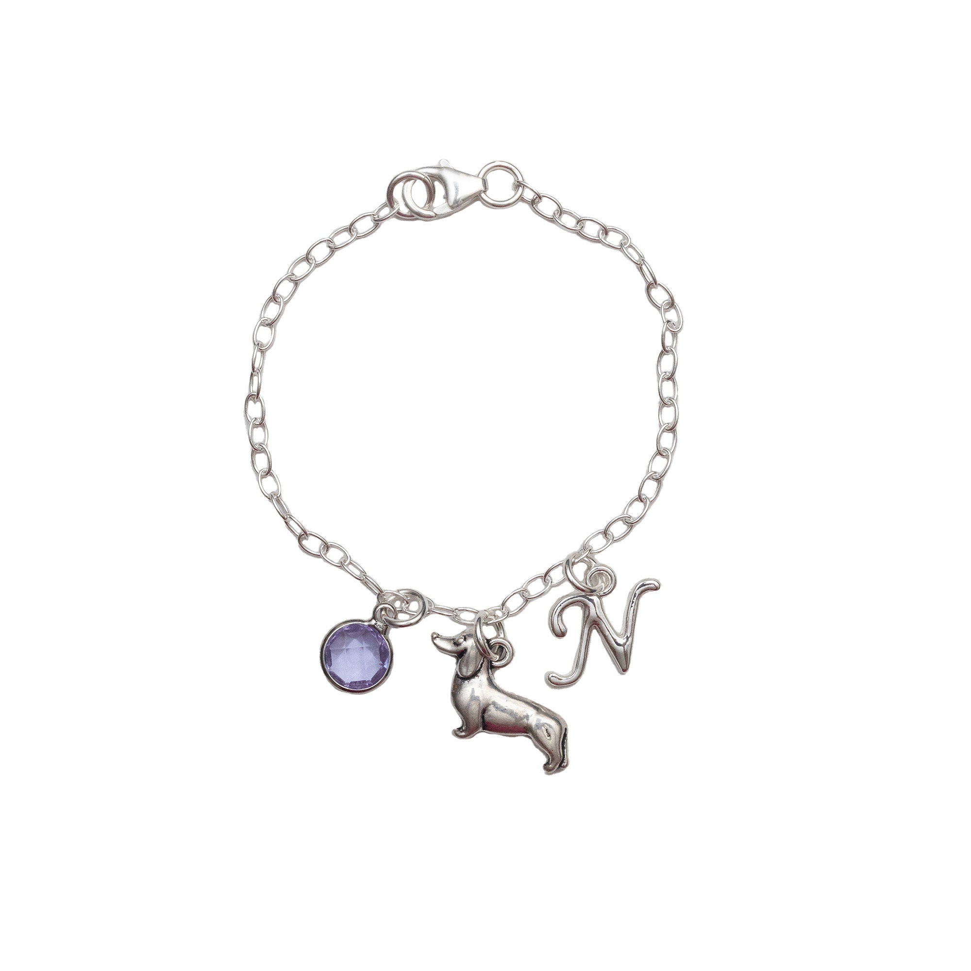 Personalised Dachshund Dog Bracelet