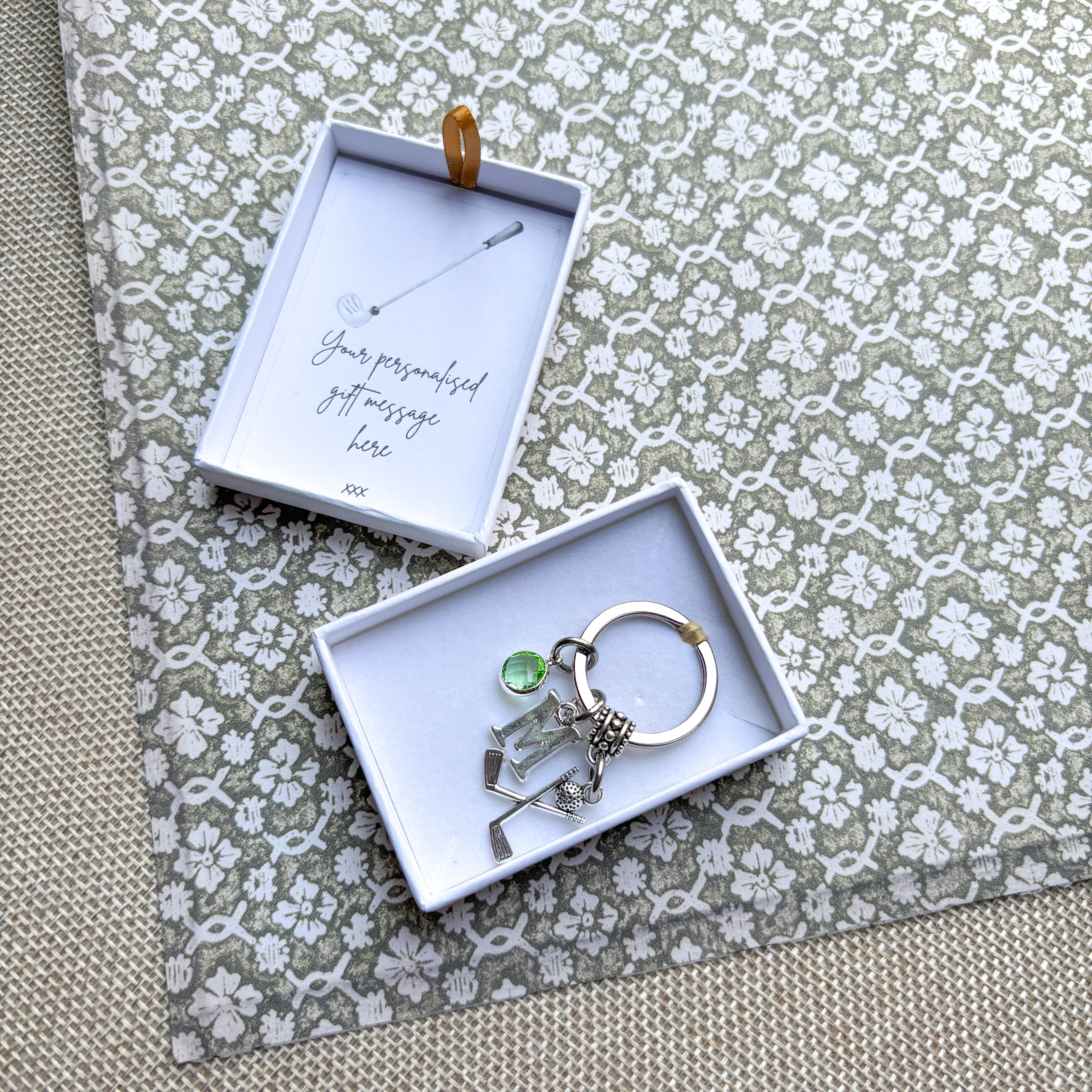 Personalised Golf Keyring