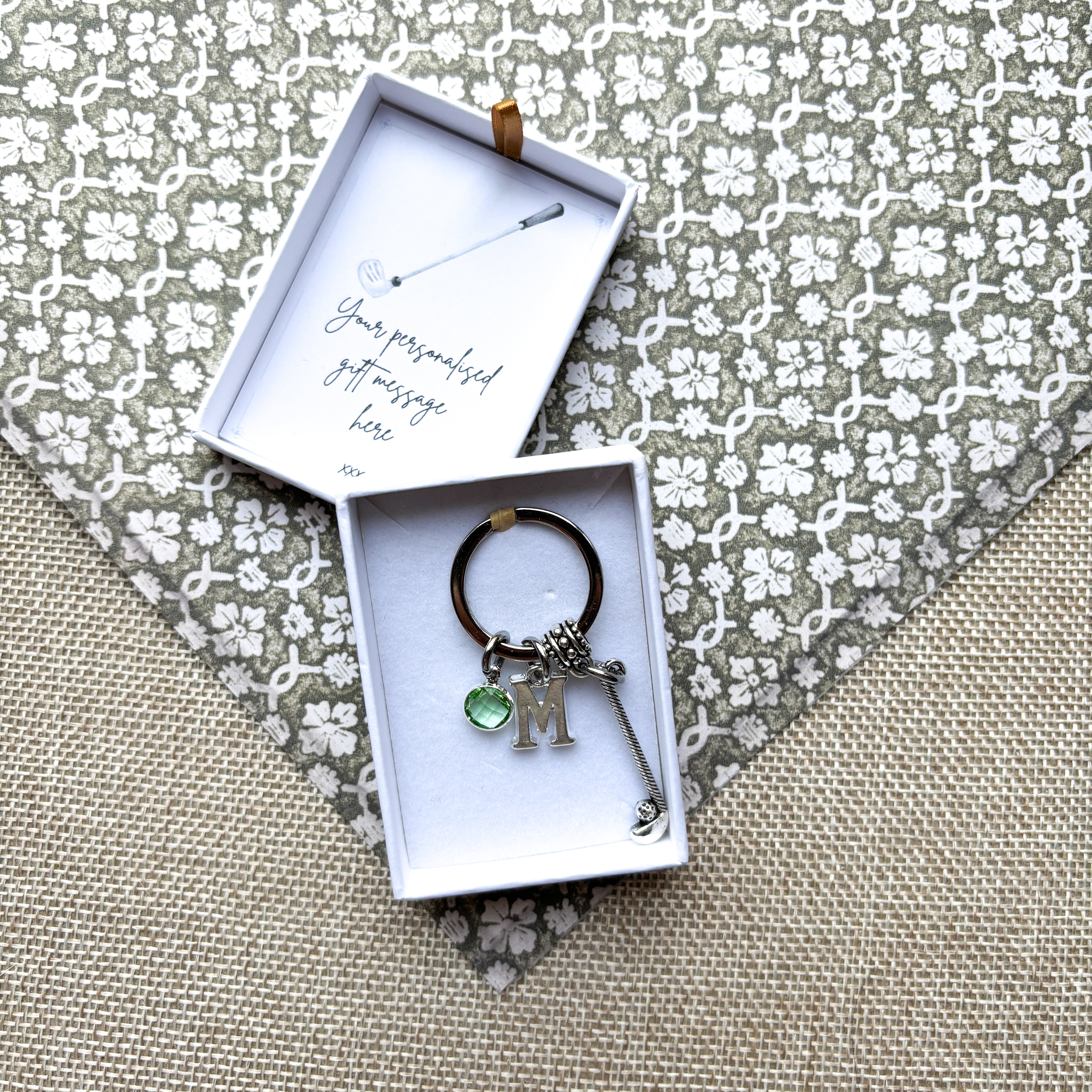 Personalised Golf Keyring