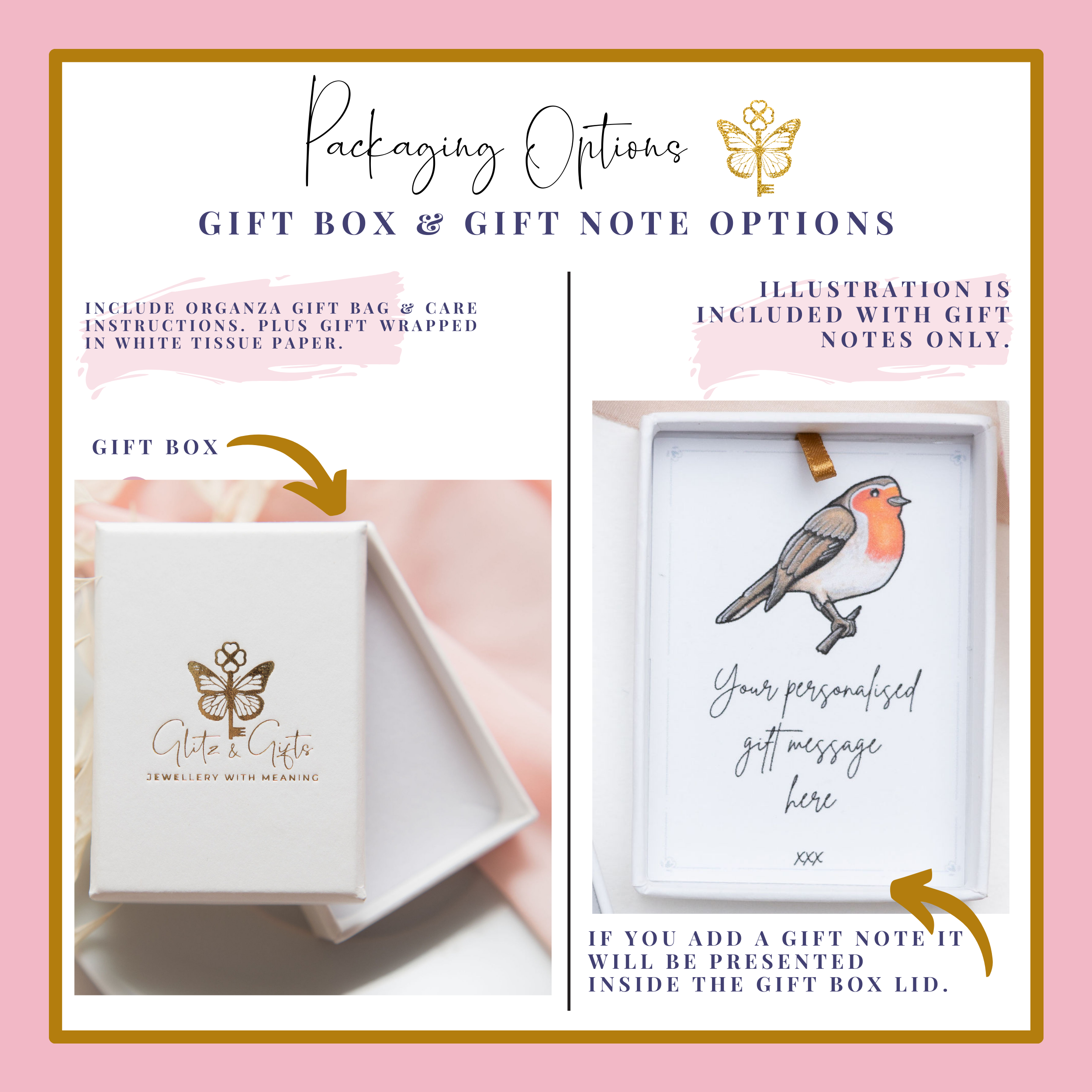 Personalised Robin Charm Catcher Necklace