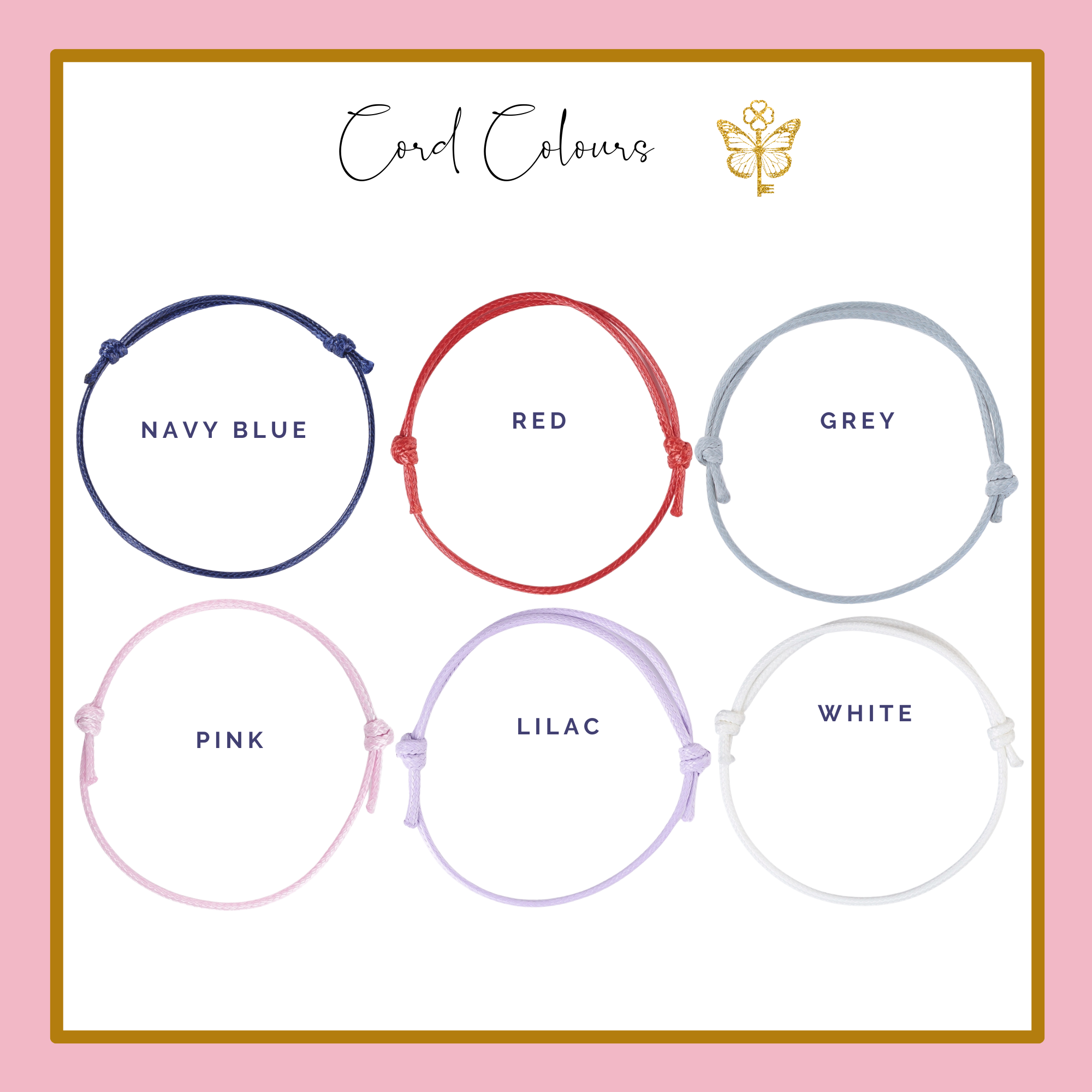 Personalised Origami Cat Cotton Bracelet