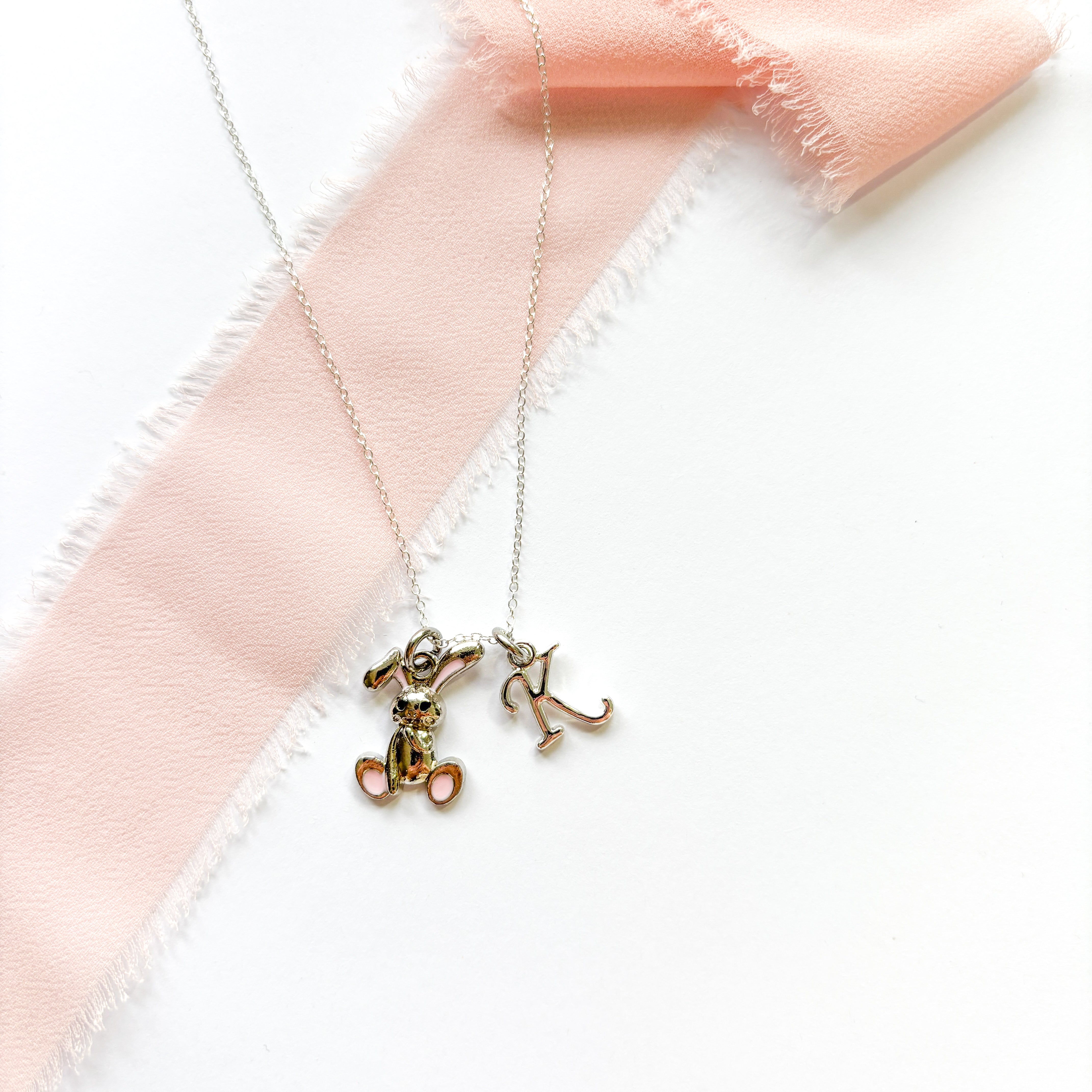Personalised Rabbit Easter Bunny Necklace