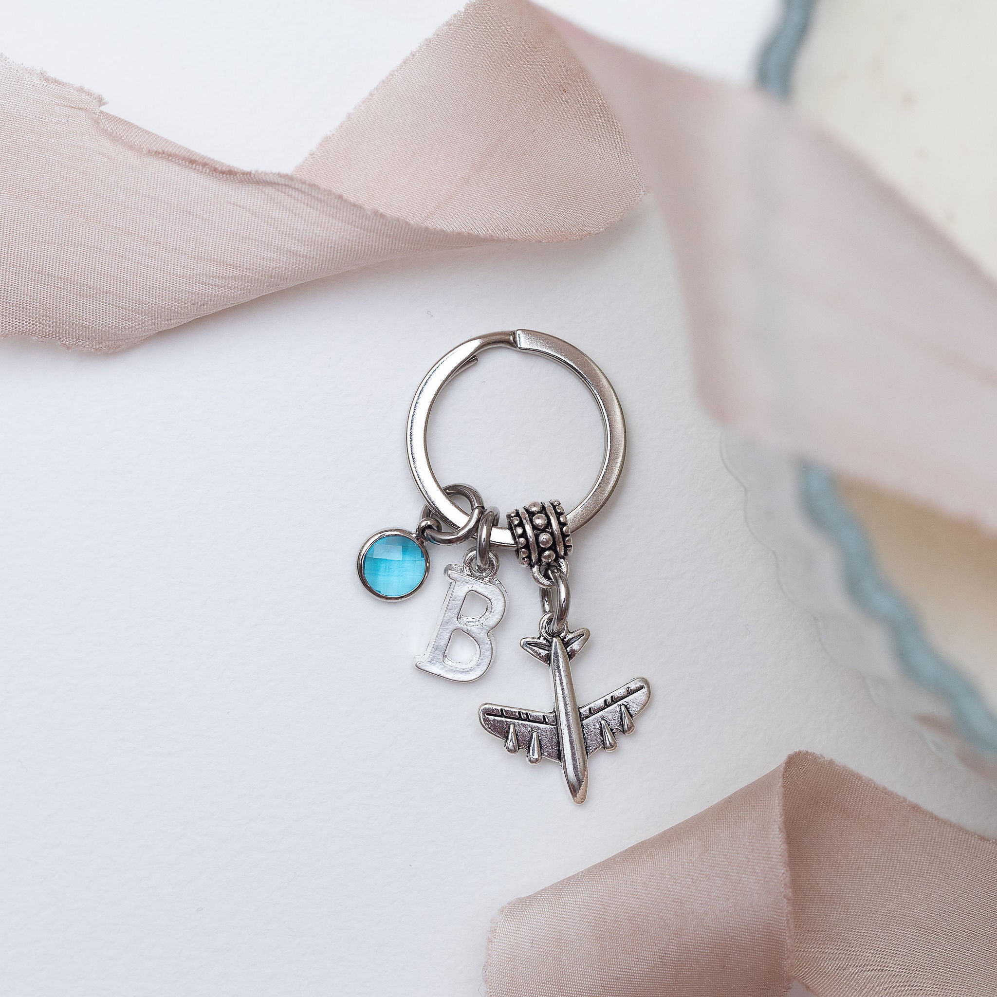 Personalised Aeroplane Keyring