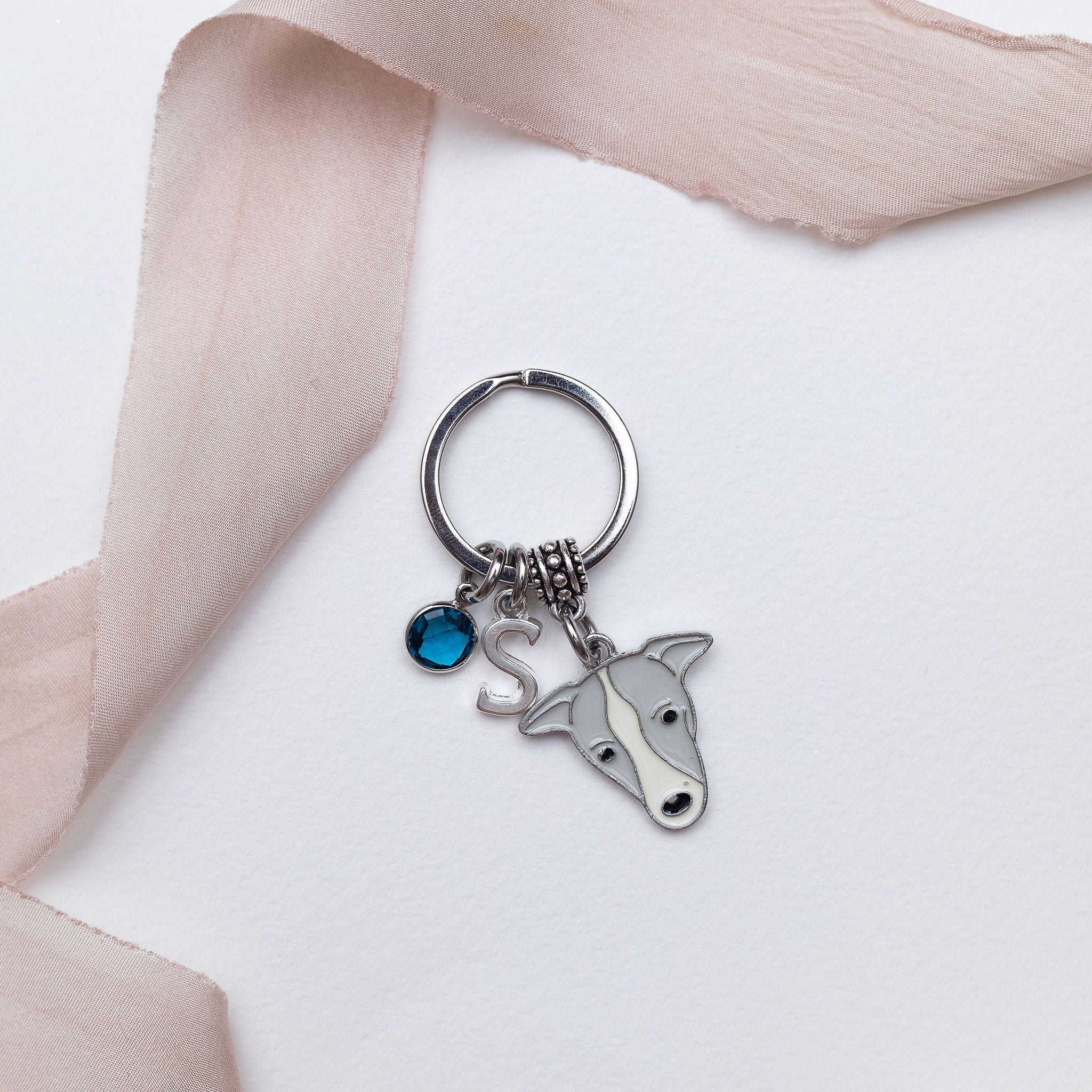 Personalised Greyhound Keyring