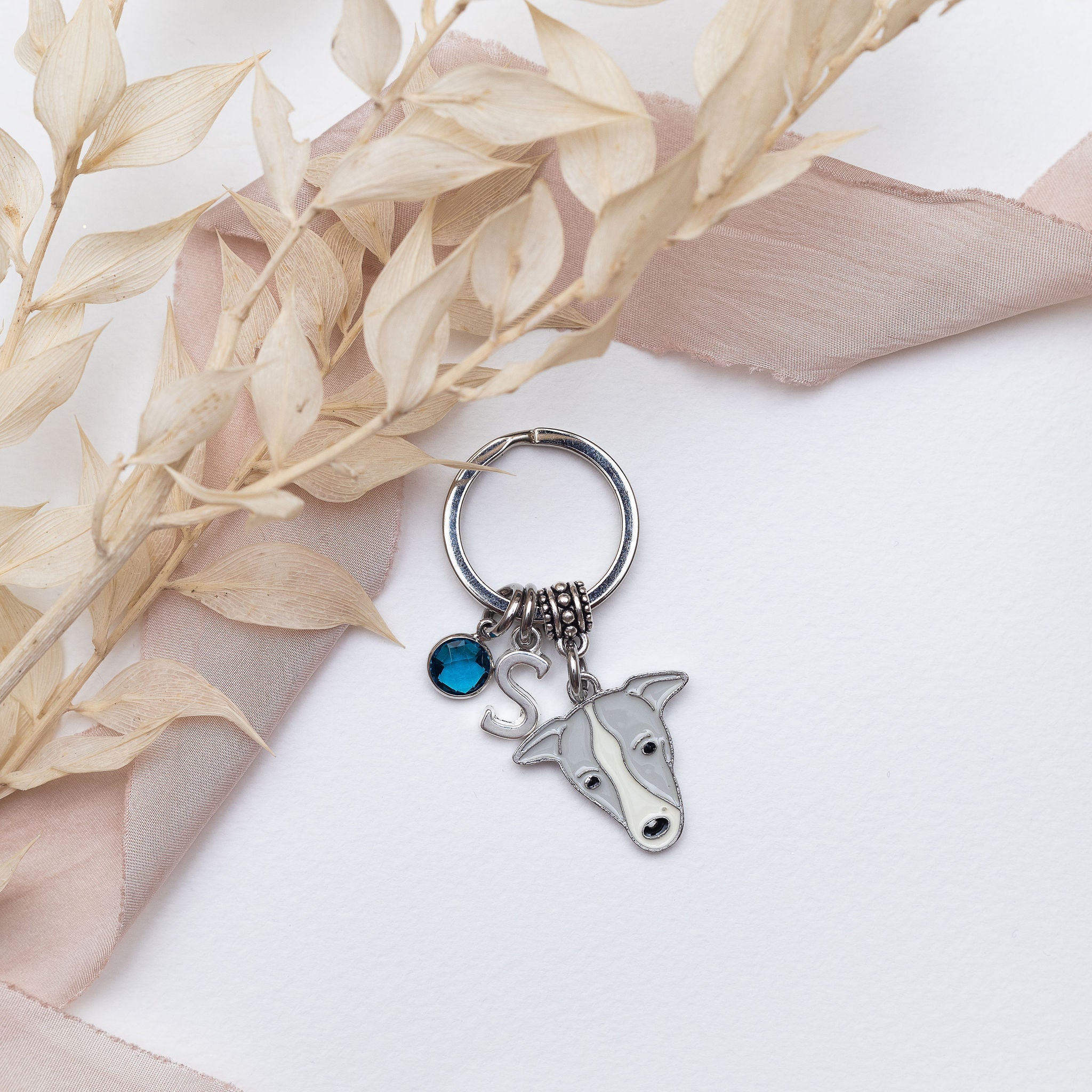 Personalised Greyhound Keyring
