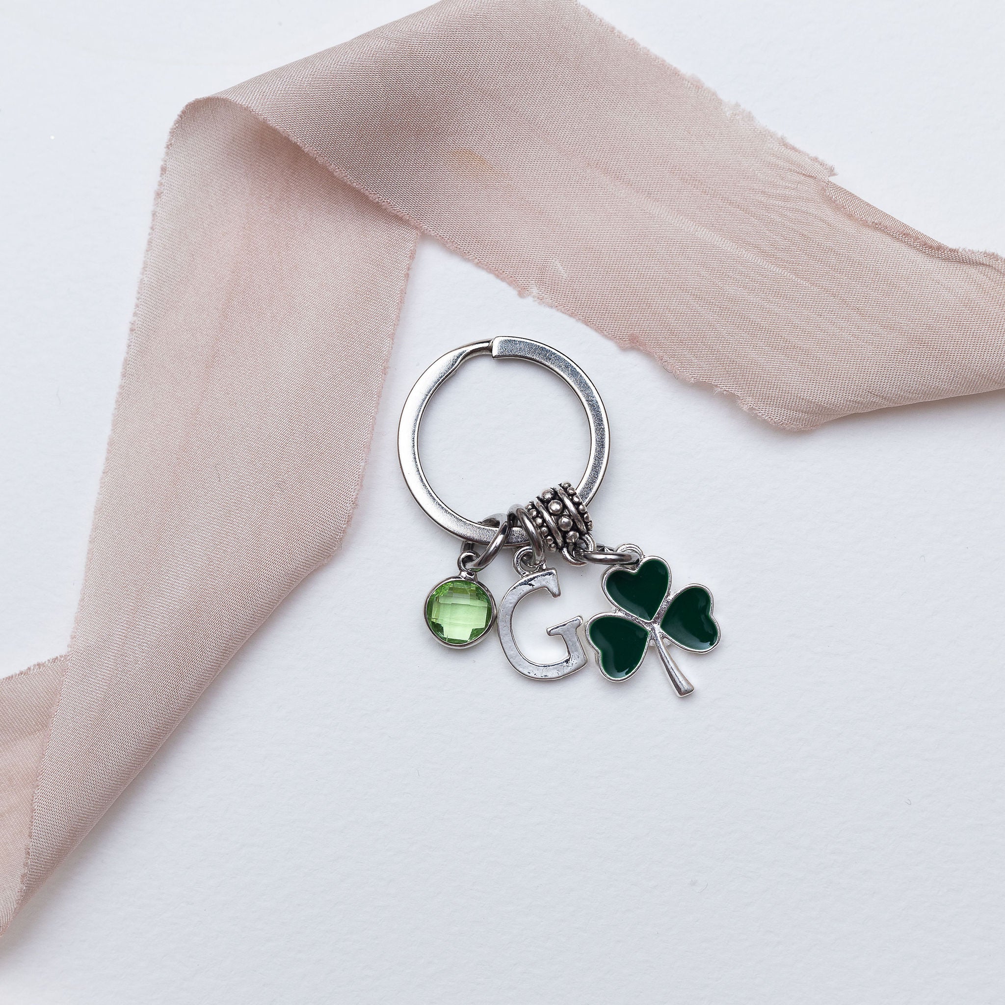 Personalised Clover Keyring