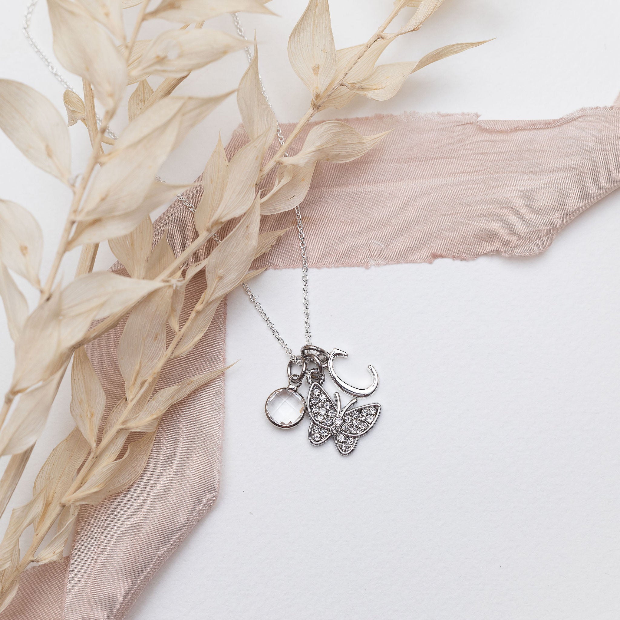 Personalised Butterfly Necklace