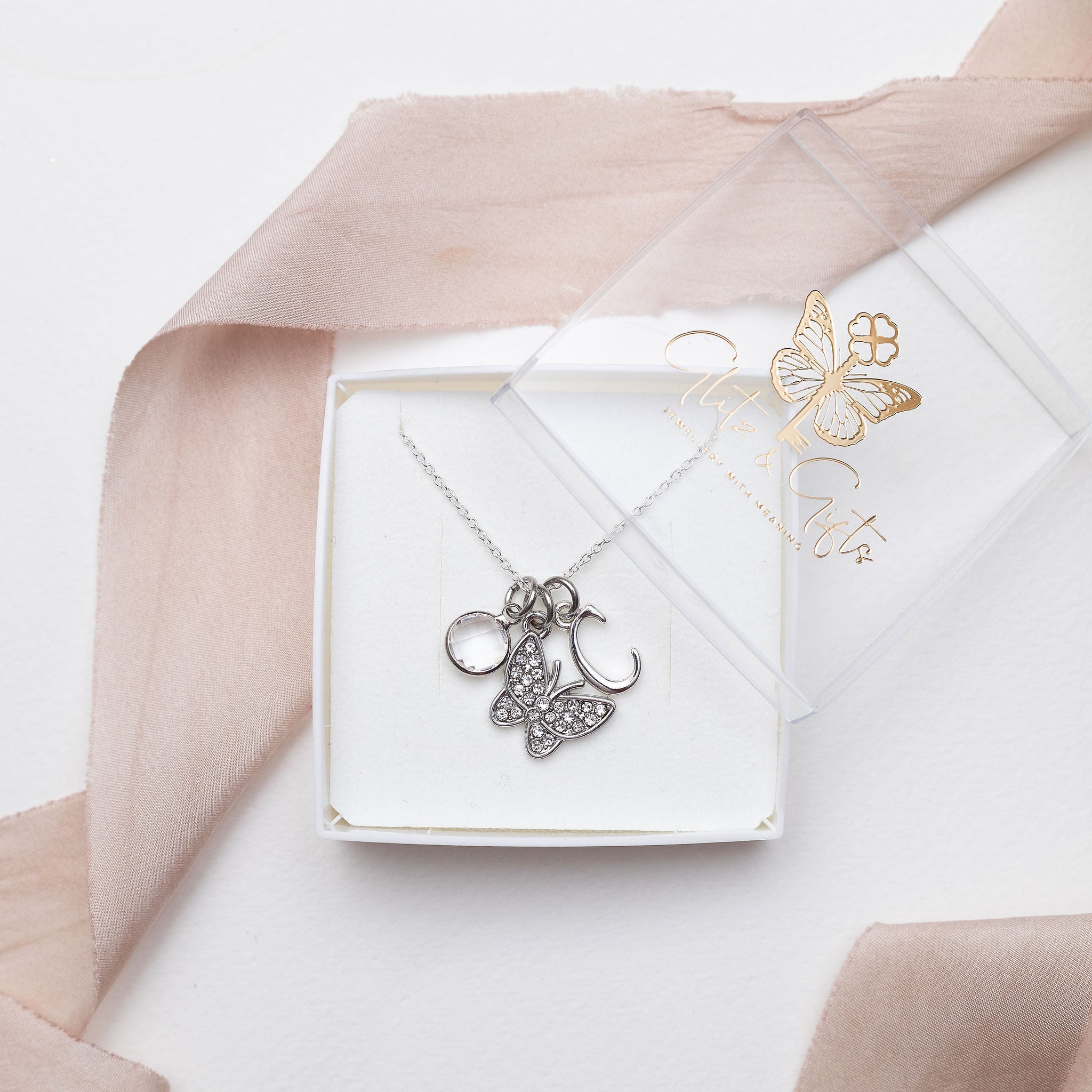 Personalised Butterfly Necklace