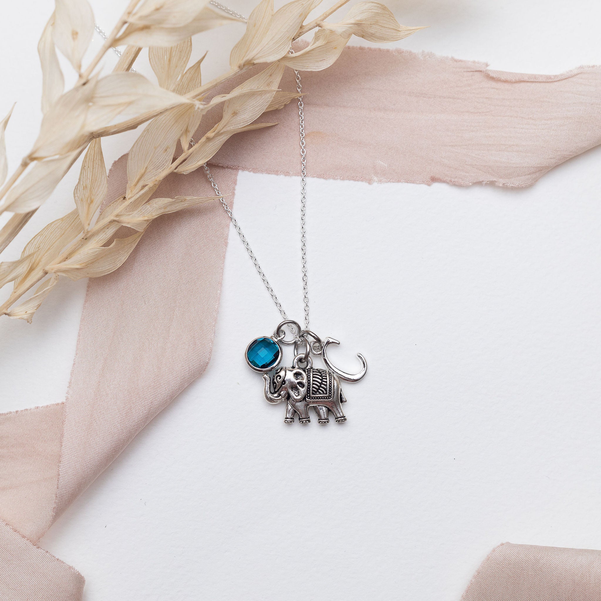 Personalised Elephant Necklace