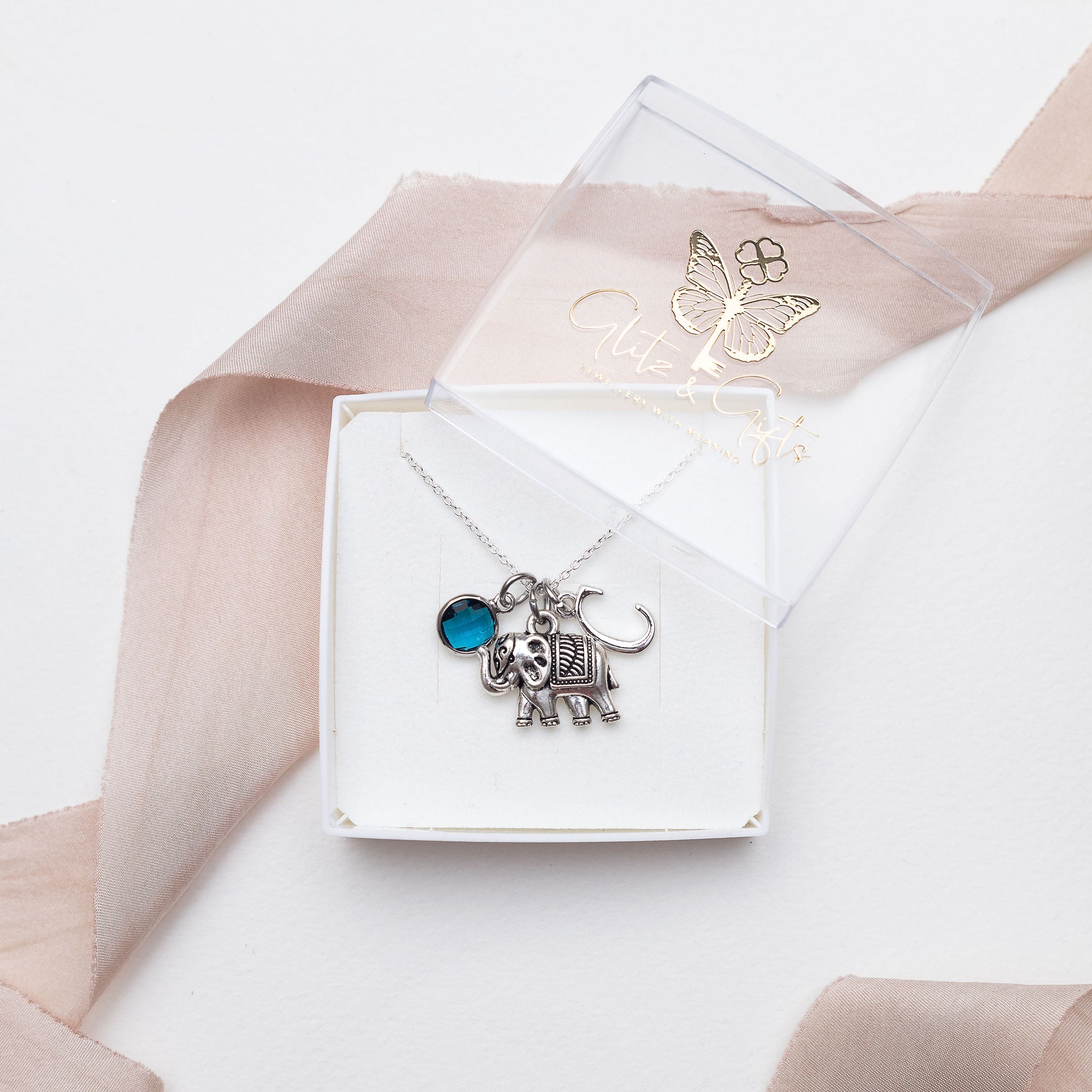 Personalised Elephant Necklace