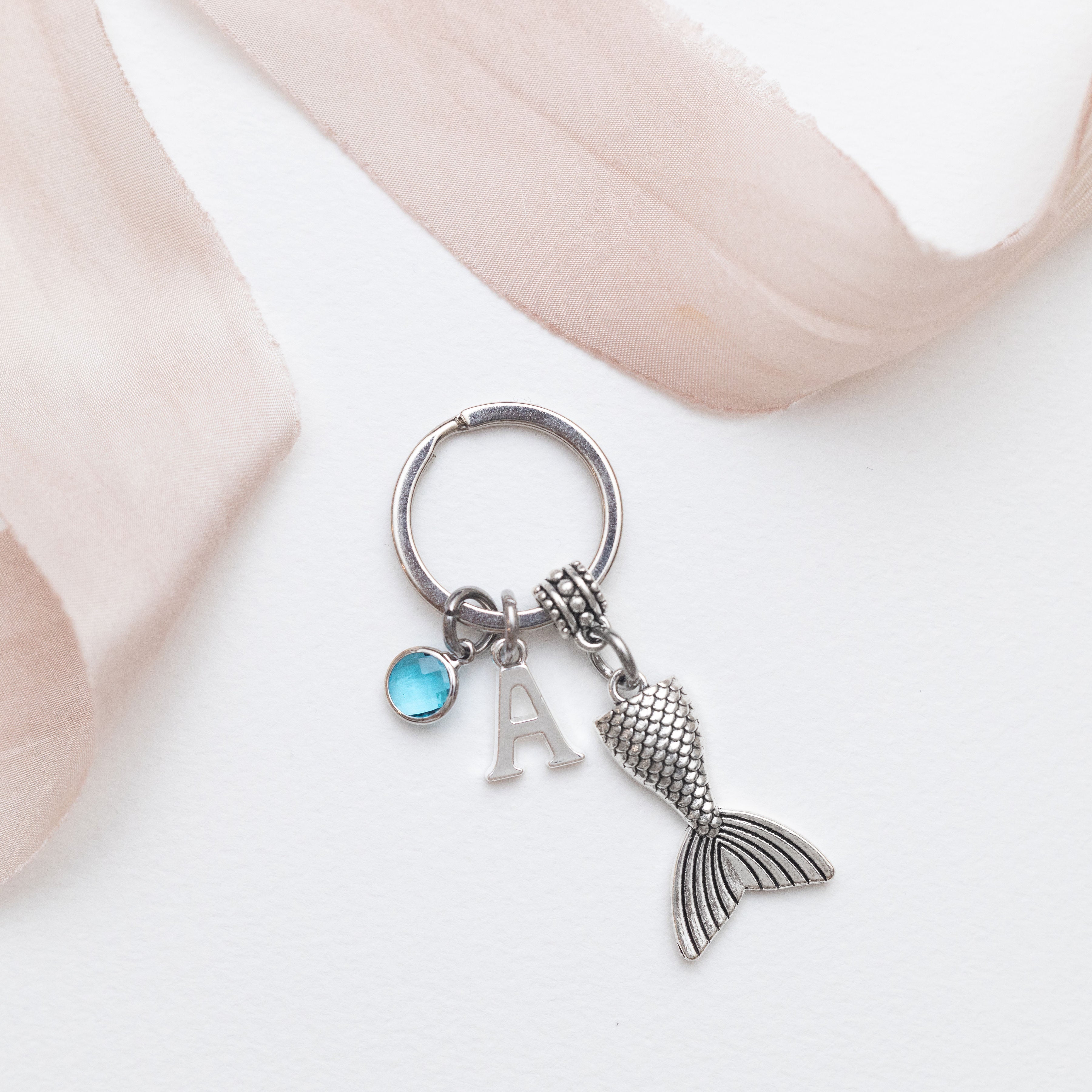 Personalised Mermaid Keyring