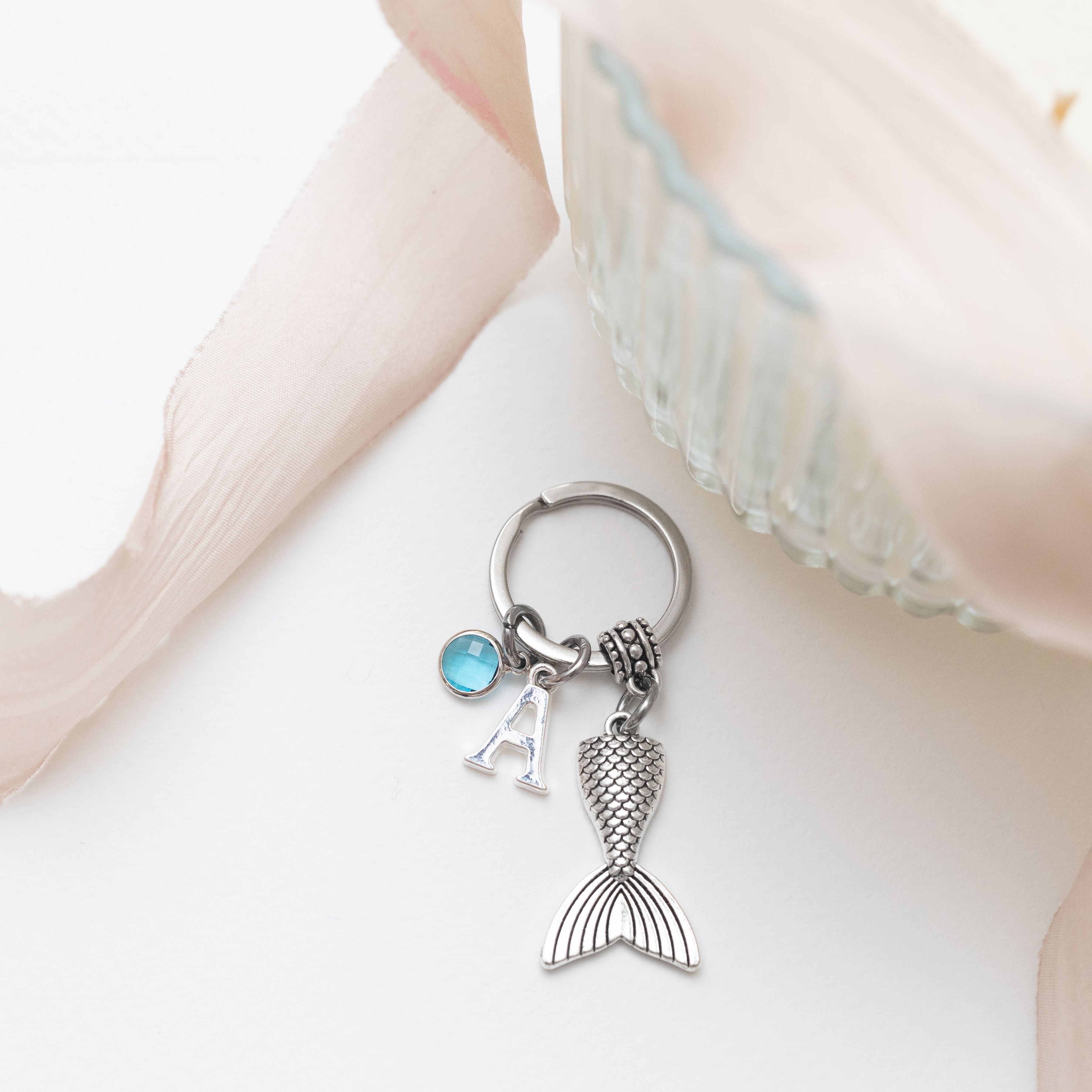 Personalised Mermaid Keyring