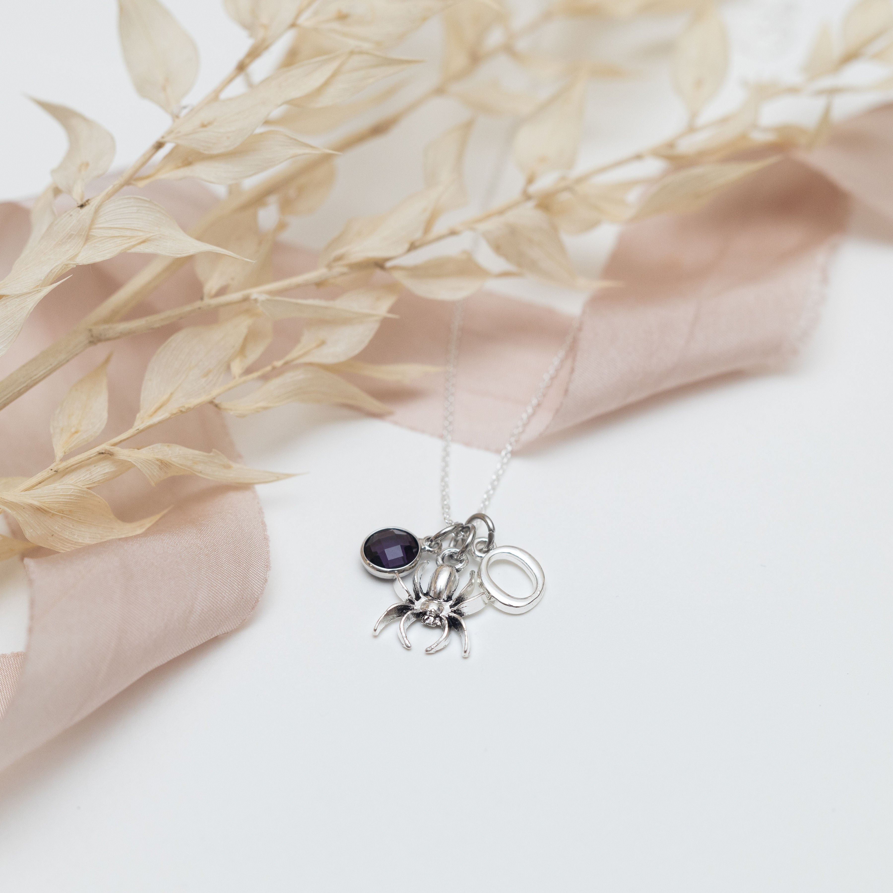 Personalised Spider Necklace