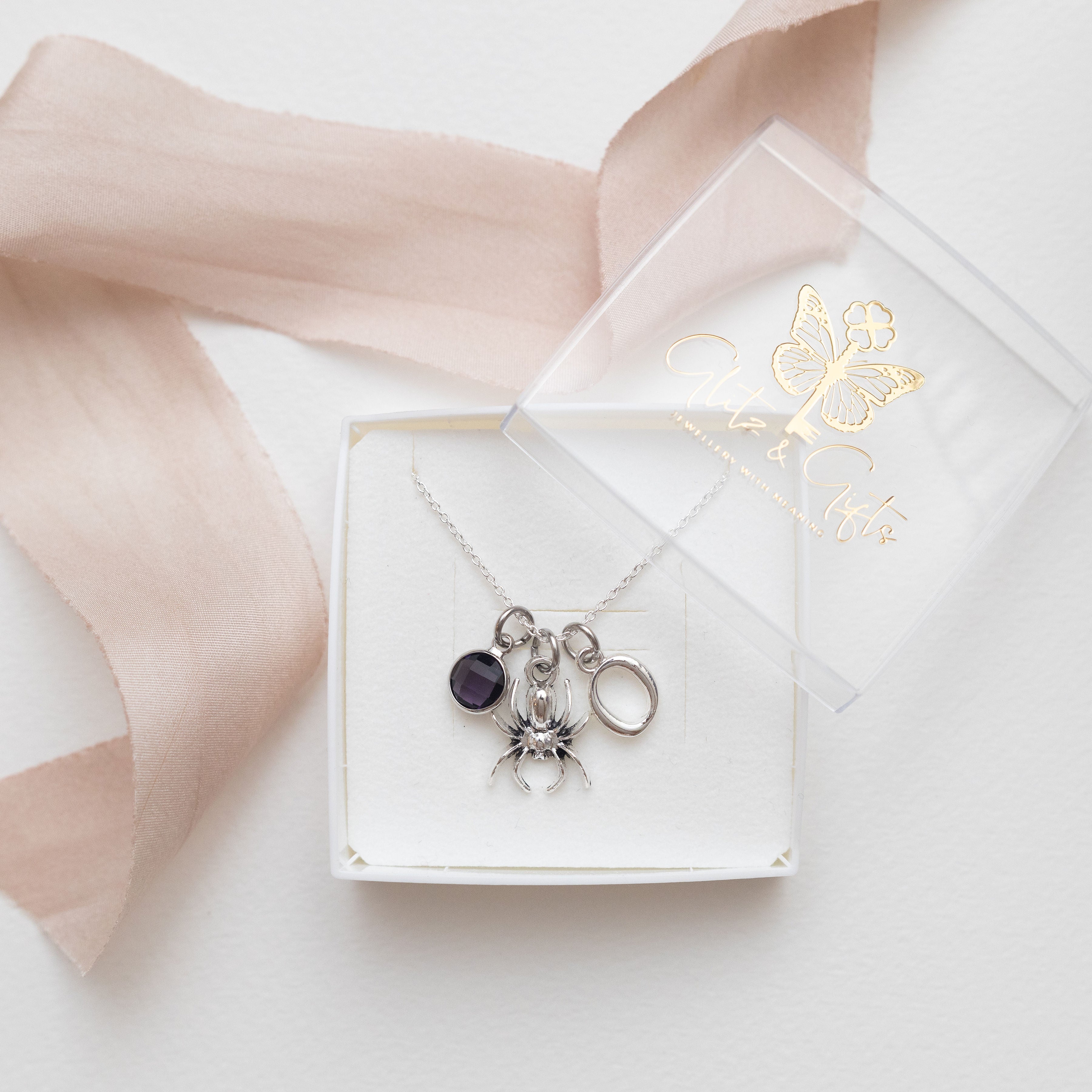 Personalised Spider Necklace