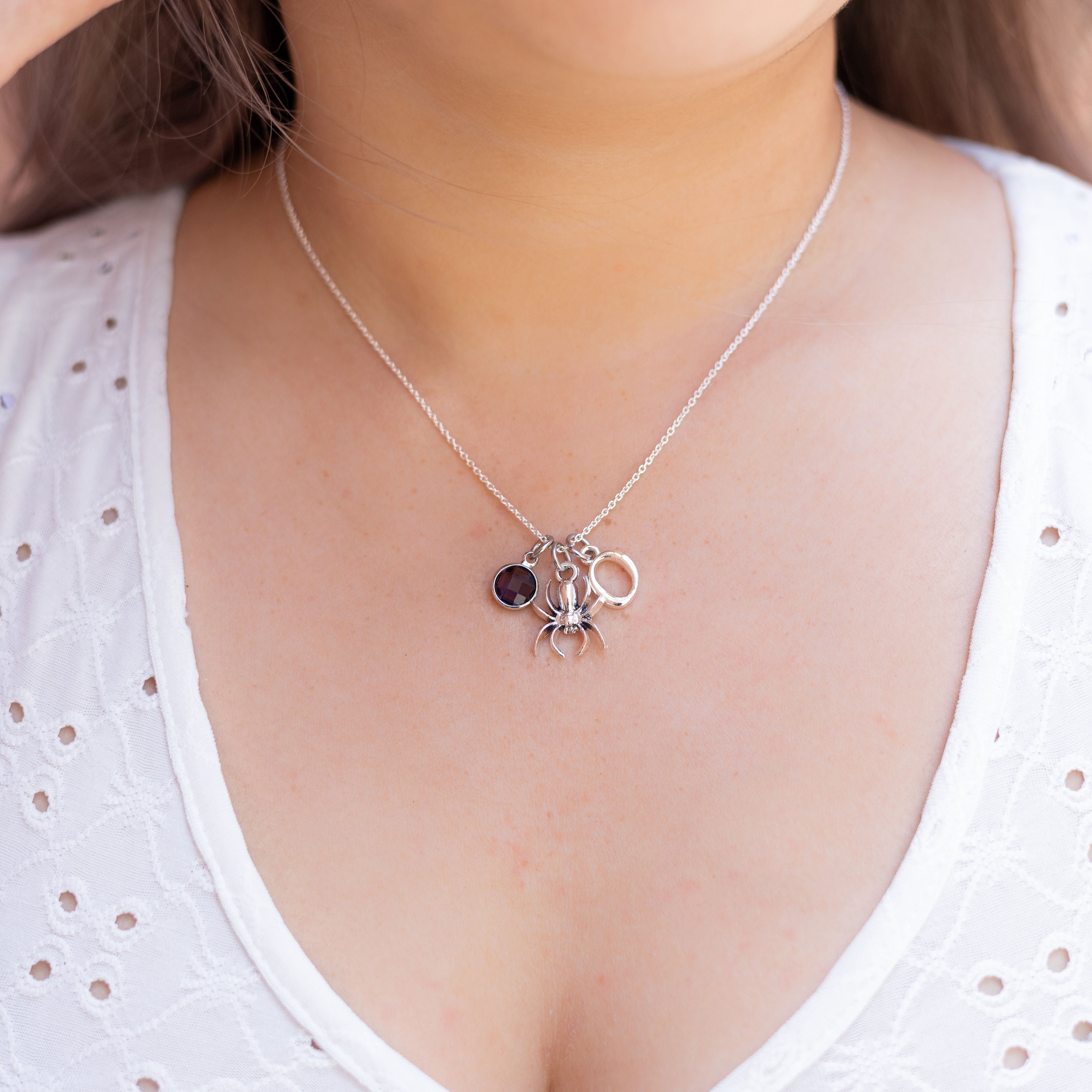Personalised Spider Necklace