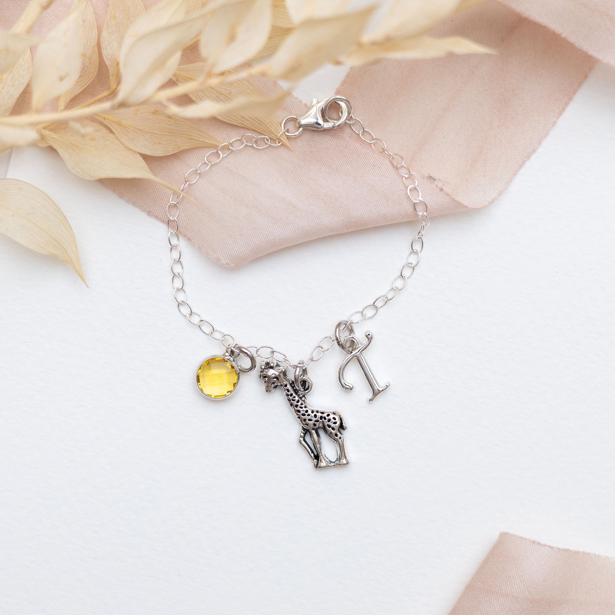 Personalised Giraffe Bracelet
