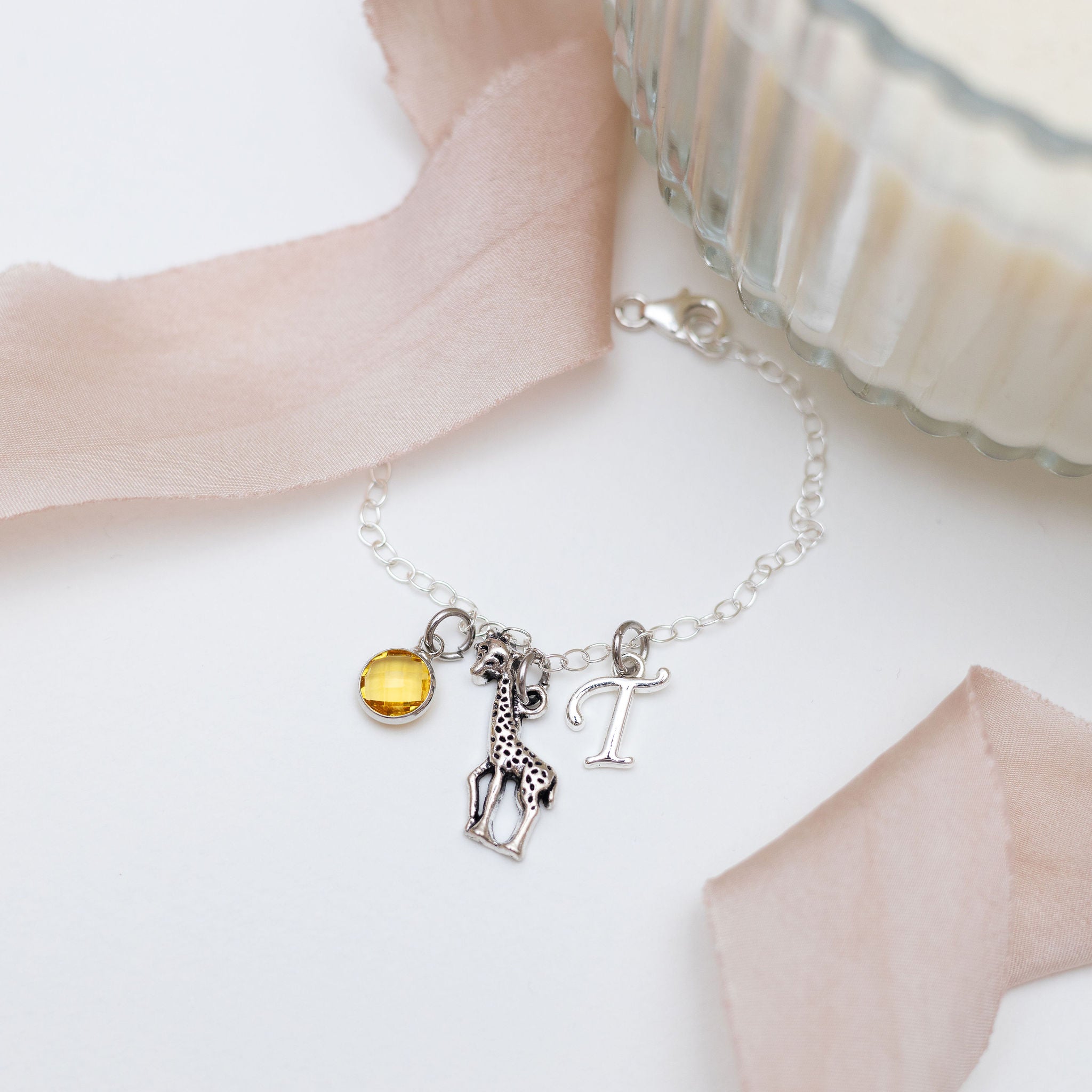 Personalised Giraffe Bracelet