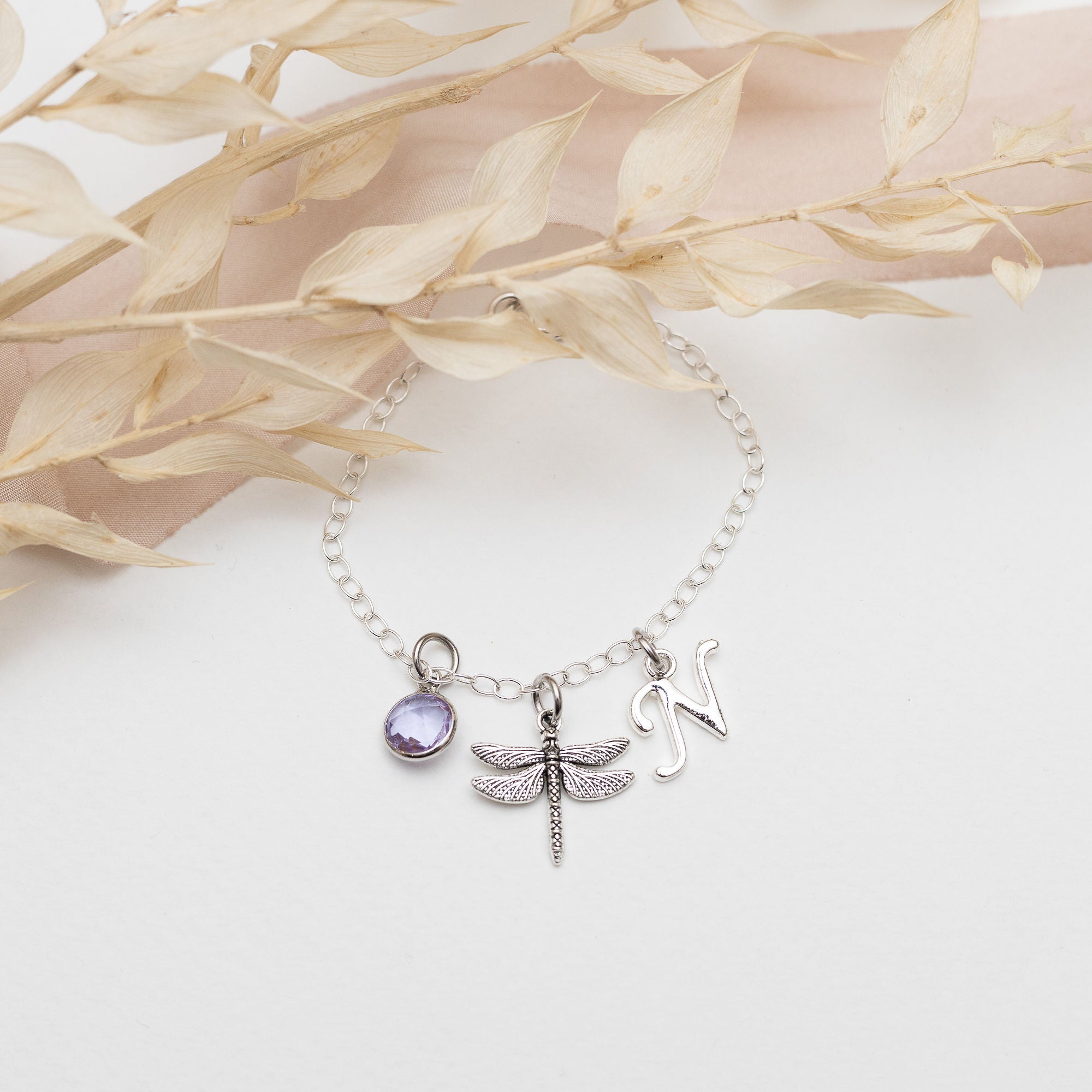 Personalised Dragonfly Bracelet