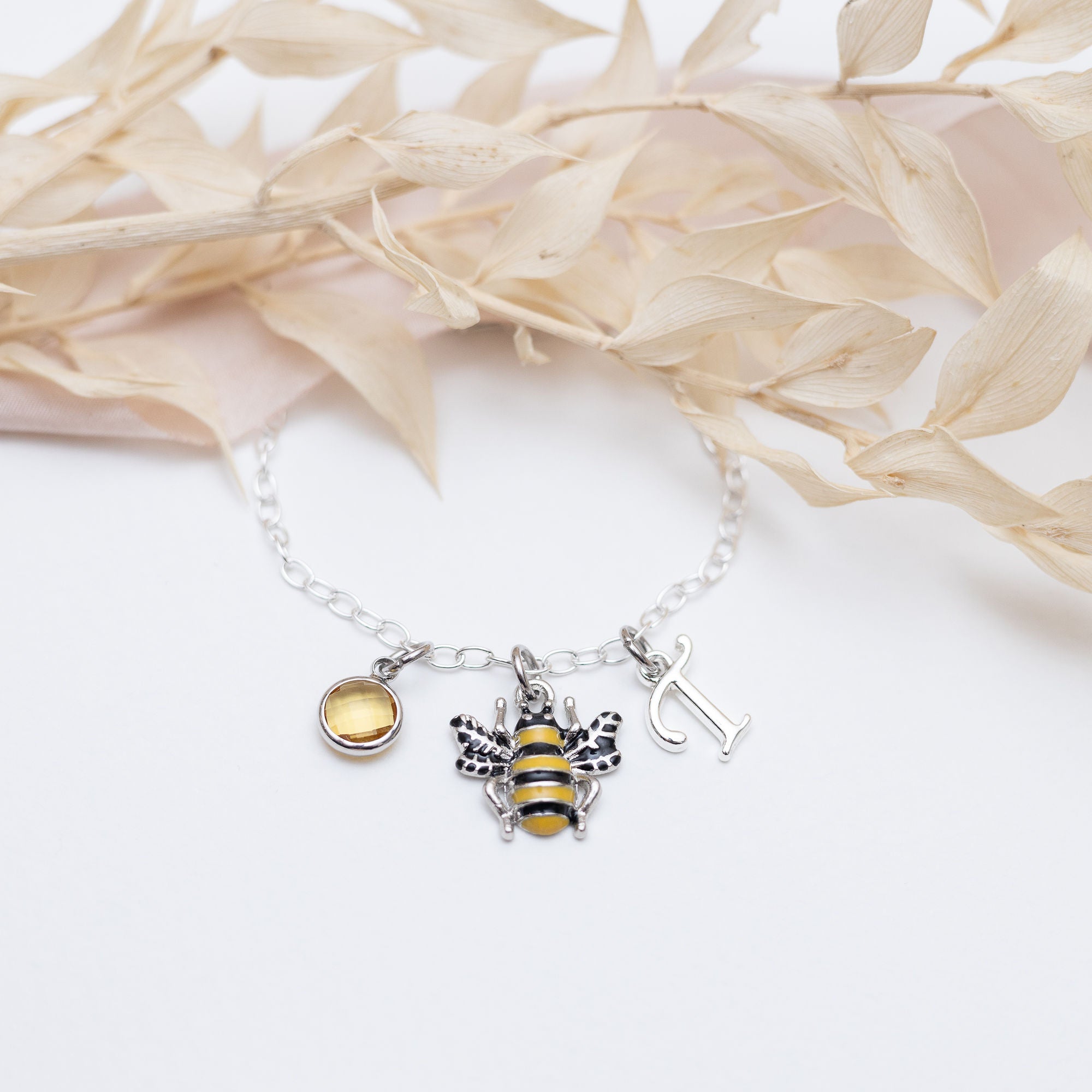 Personalised Bee Bracelet